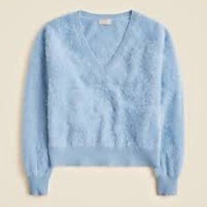 J Crew Brushed Cashmere V-neck Sweater